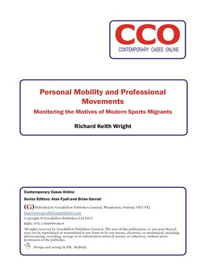 cover image of Personal Mobilities & Professional Movements